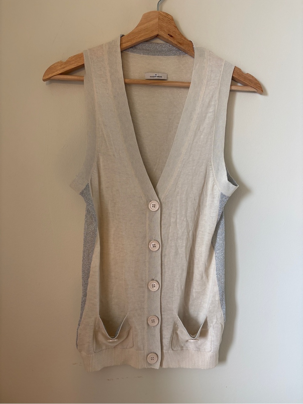By Malene Birger silk/cotton knit vest size S